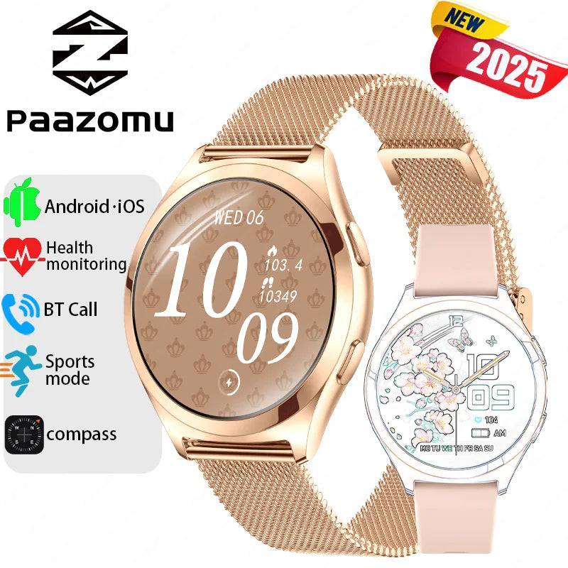 Ladies’ Bluetooth Smartwatch – Health & Outdoor Sports Tracker