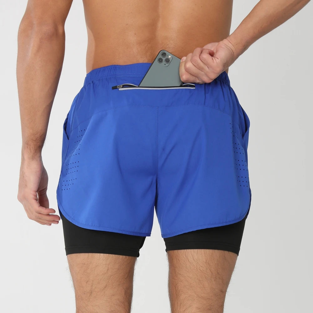 2025 Men’s 2-in-1 Running Shorts