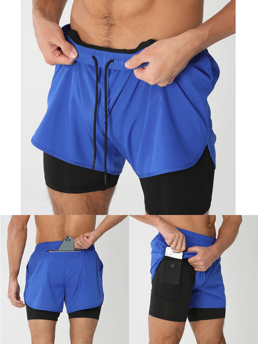 2025 Men’s 2-in-1 Running Shorts