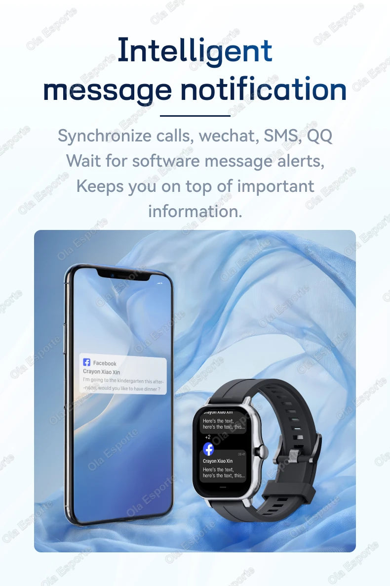 1.83" Waterproof Smartwatch – Call, Sleep & Fitness Tracker