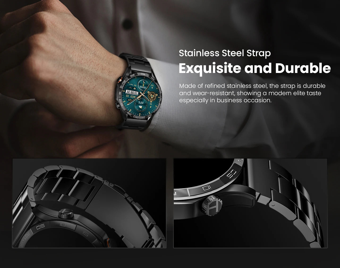 HAYLOU Solar 5 Smartwatch – 1.58" AMOLED, Voice Call, Health Tracker