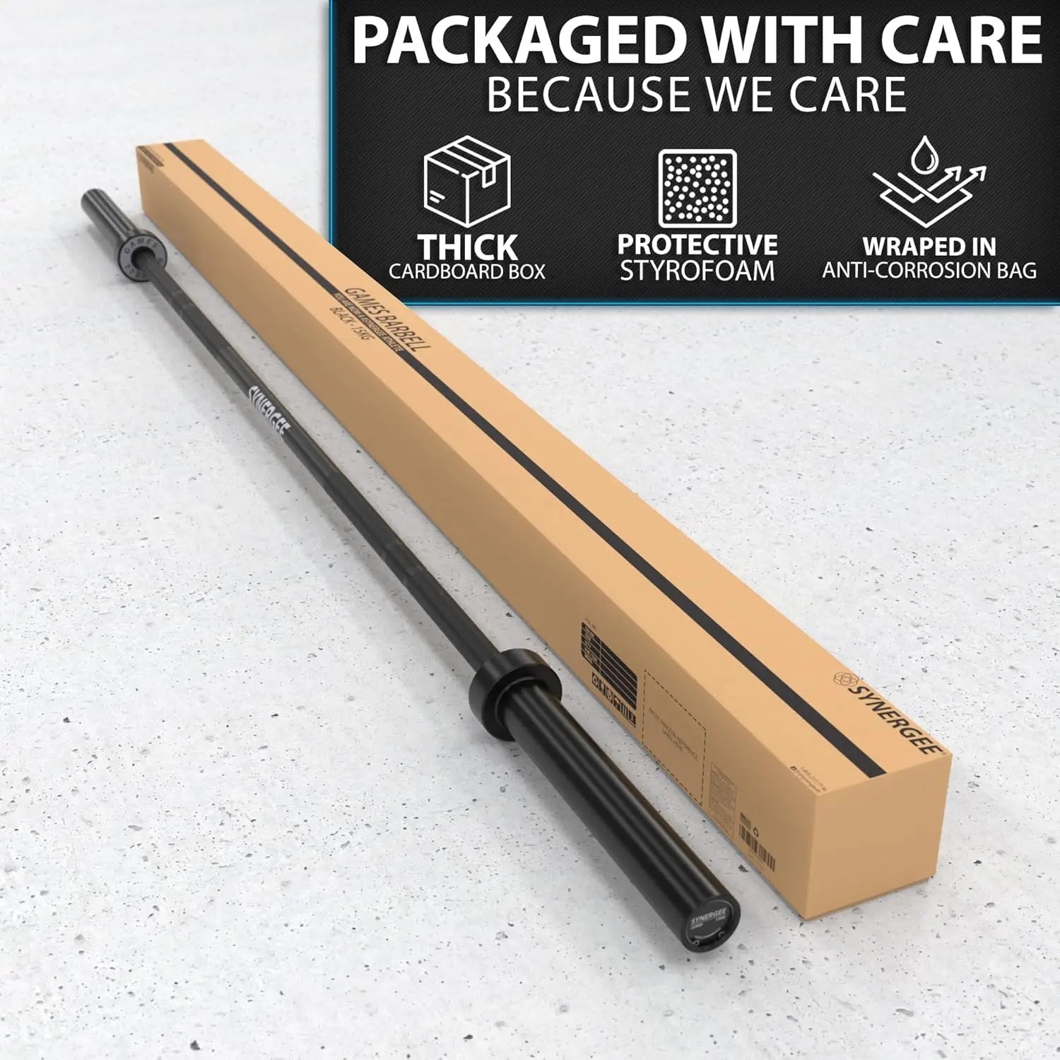 Games 15kg/20kg Ceramic-Coated Barbells – 1500lbs Rated