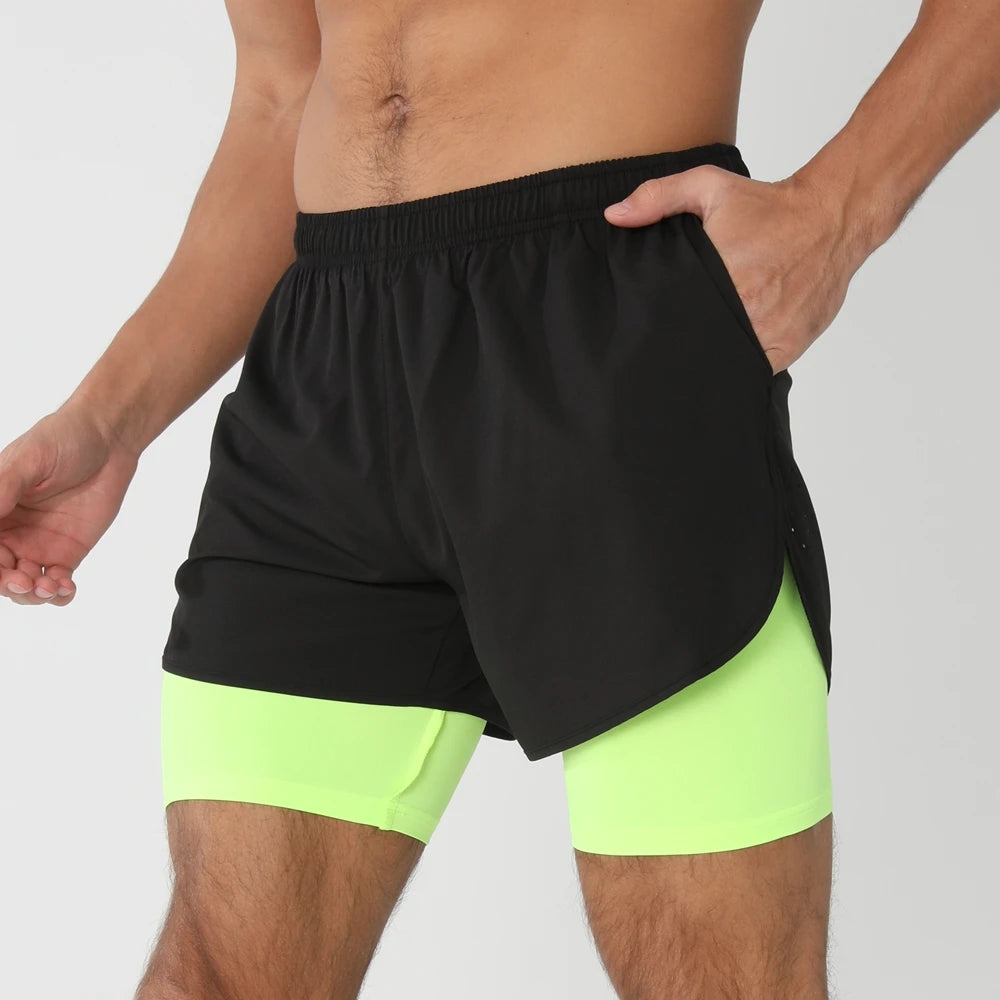2025 Men’s 2-in-1 Running Shorts