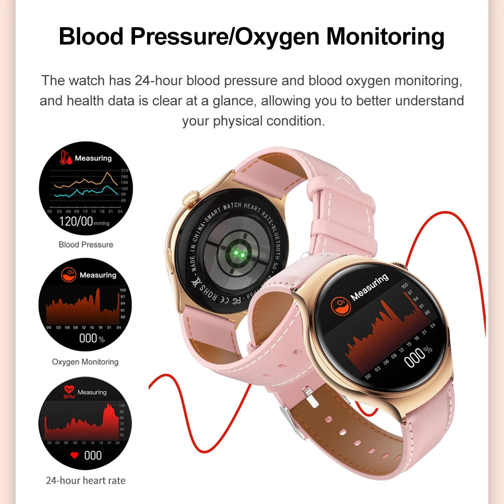 2025 Women’s Smartwatch – GPS, NFC, Bluetooth Call & Health Tracker