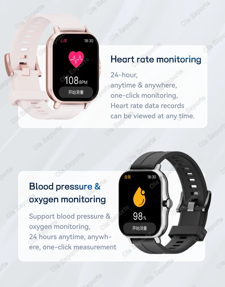 1.83" Waterproof Smartwatch – Call, Sleep & Fitness Tracker