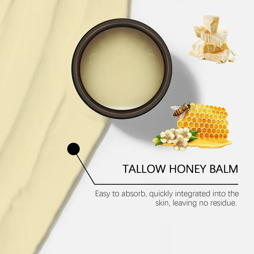 Whipped Beef Tallow Honey Balm – Moisturizing Face & Body Cream