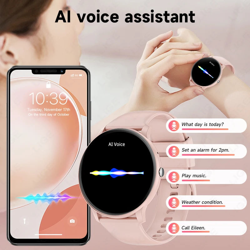 2025 Bluetooth Smartwatch – Fitness & Health Tracker for Men/Women