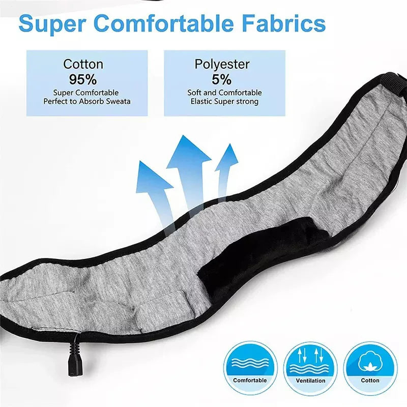 Bluetooth Sleep Headphones Eye Mask – Music Headband for Travel & Yoga