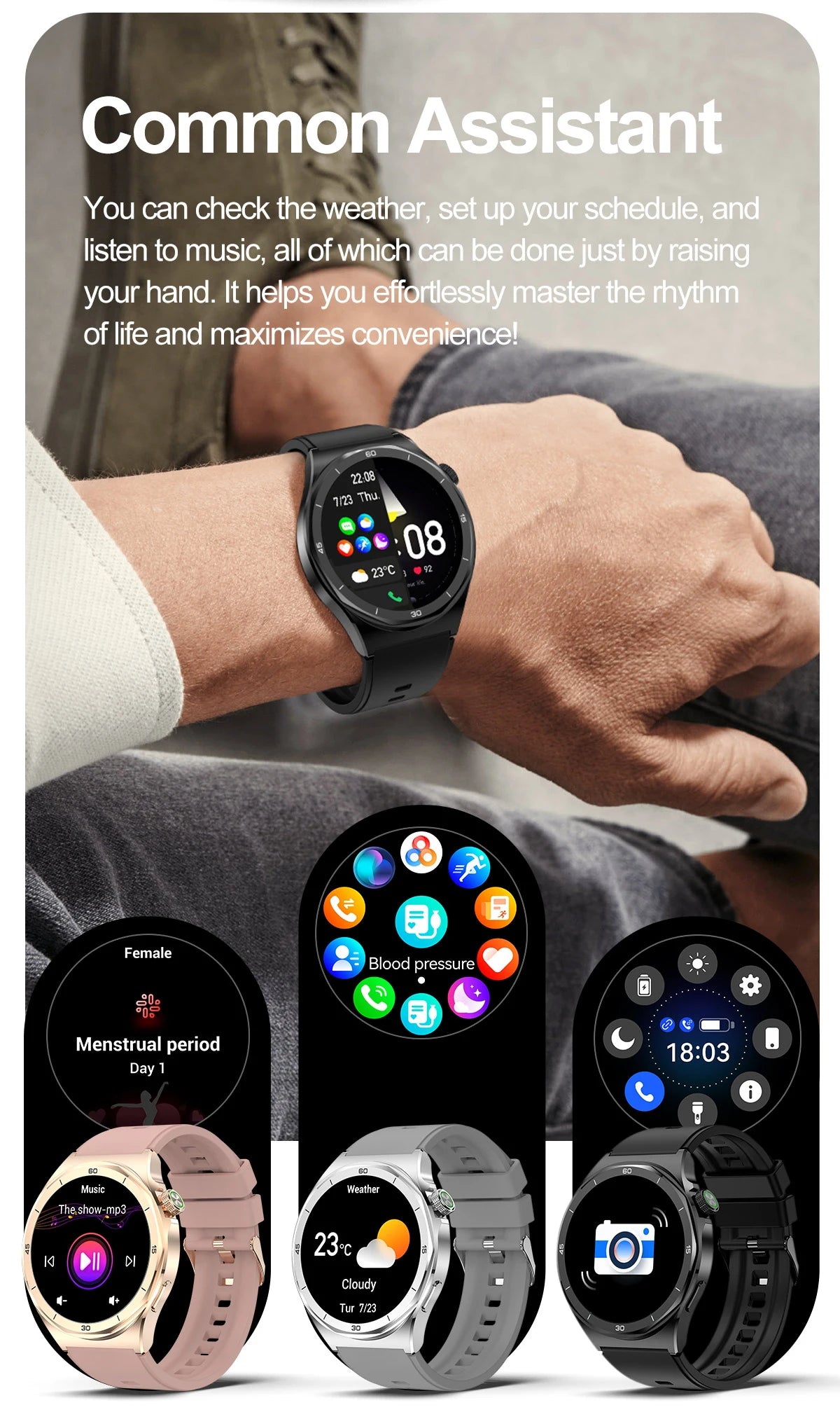 Huawei Sports Smartwatch – Bluetooth Call & Health Tracker