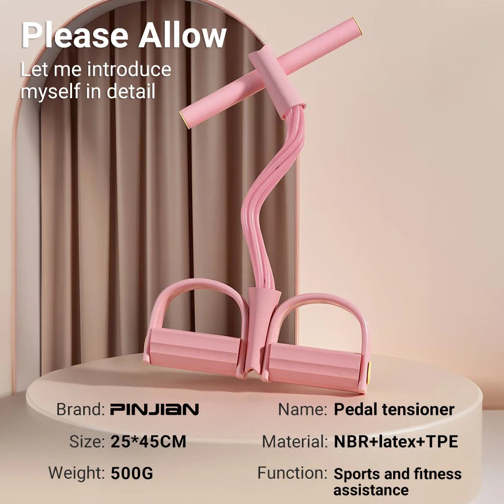 6-Tube Resistance Band Pedal Puller for Full-Body Workouts
