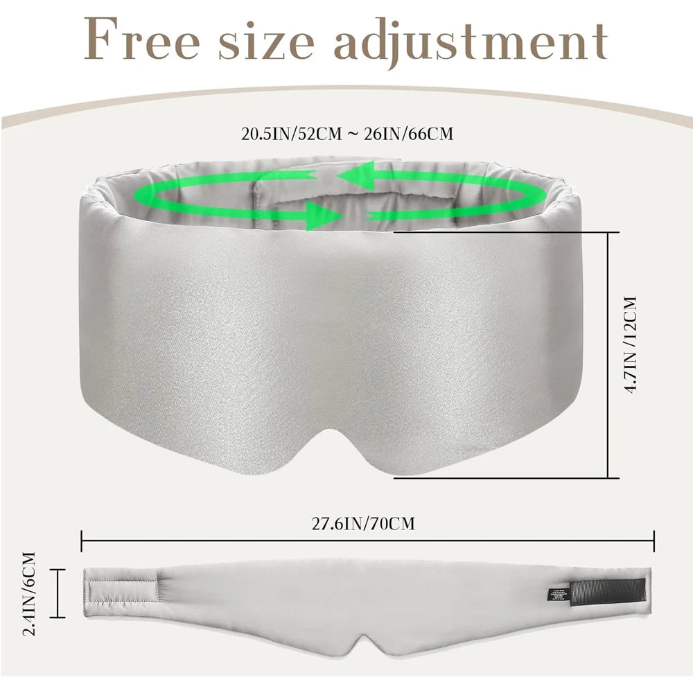 100% Mulberry Silk Sleep Mask – Soft Light-Blocking Eyepatch