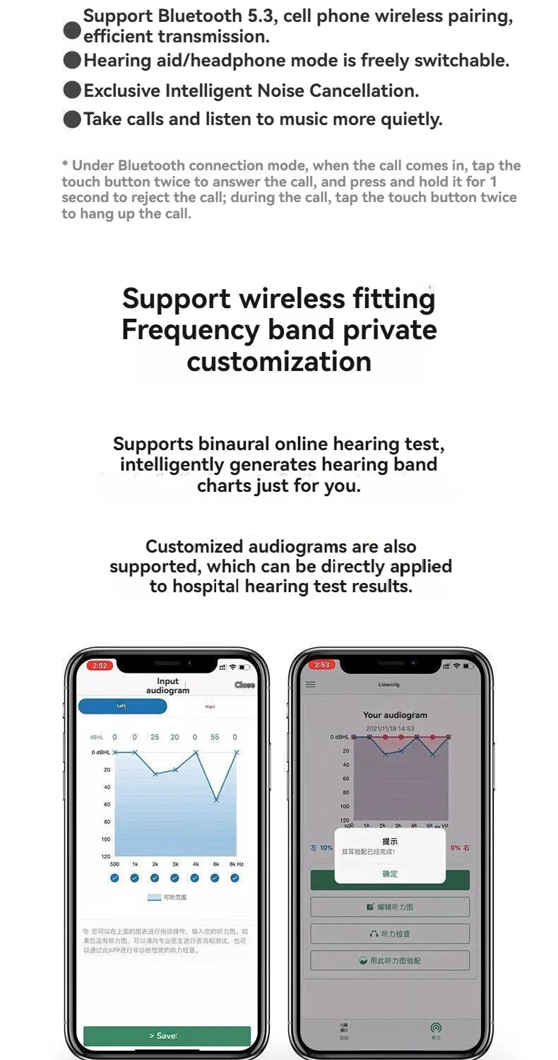 Bluetooth OTC Hearing Aids for Seniors