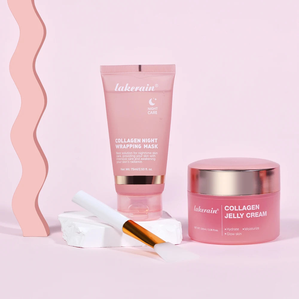 Collagen Face Mask & Jelly Cream Set – Firming & Hydrating Skincare