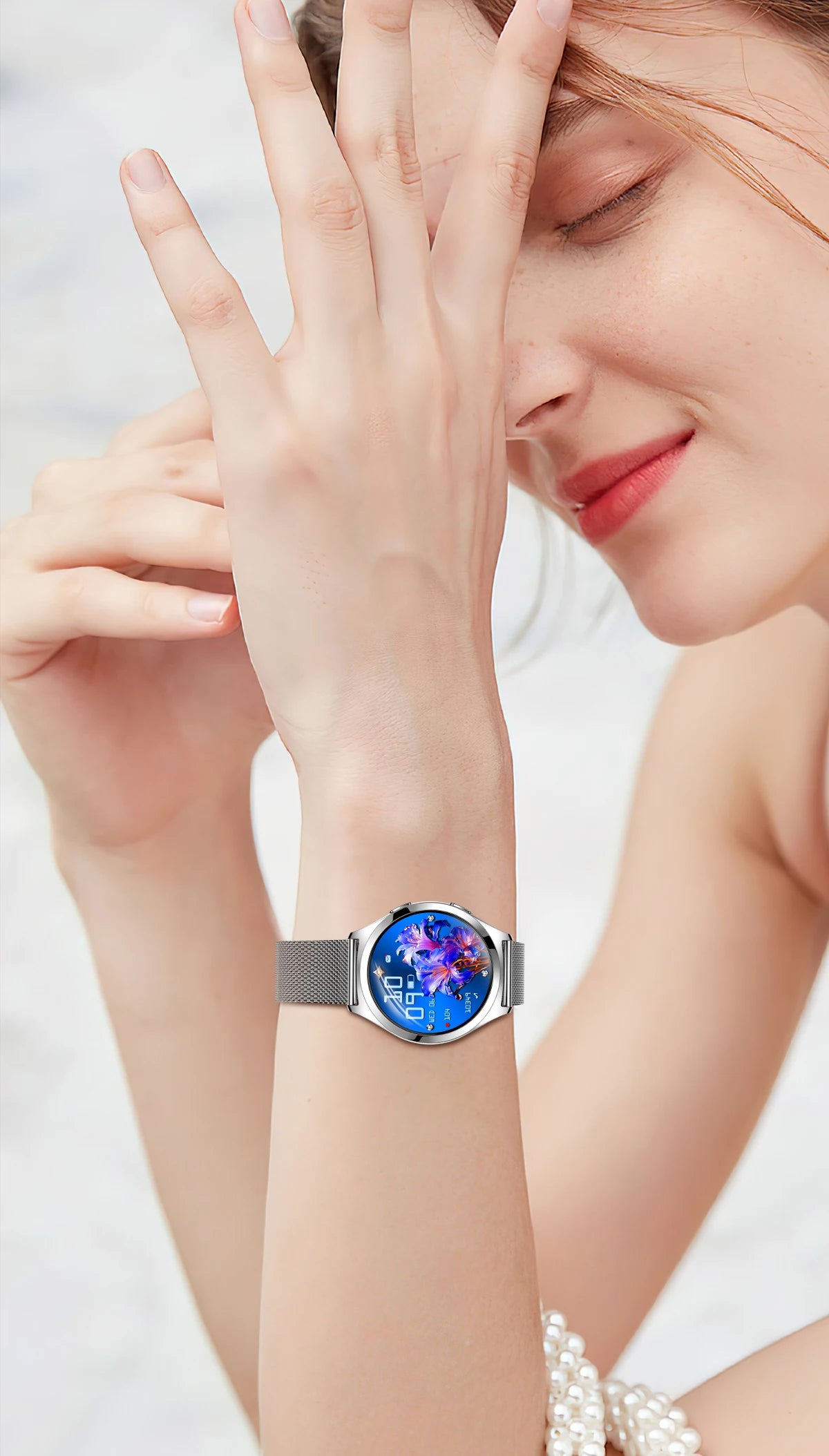 Ladies’ Bluetooth Smartwatch – Health & Outdoor Sports Tracker