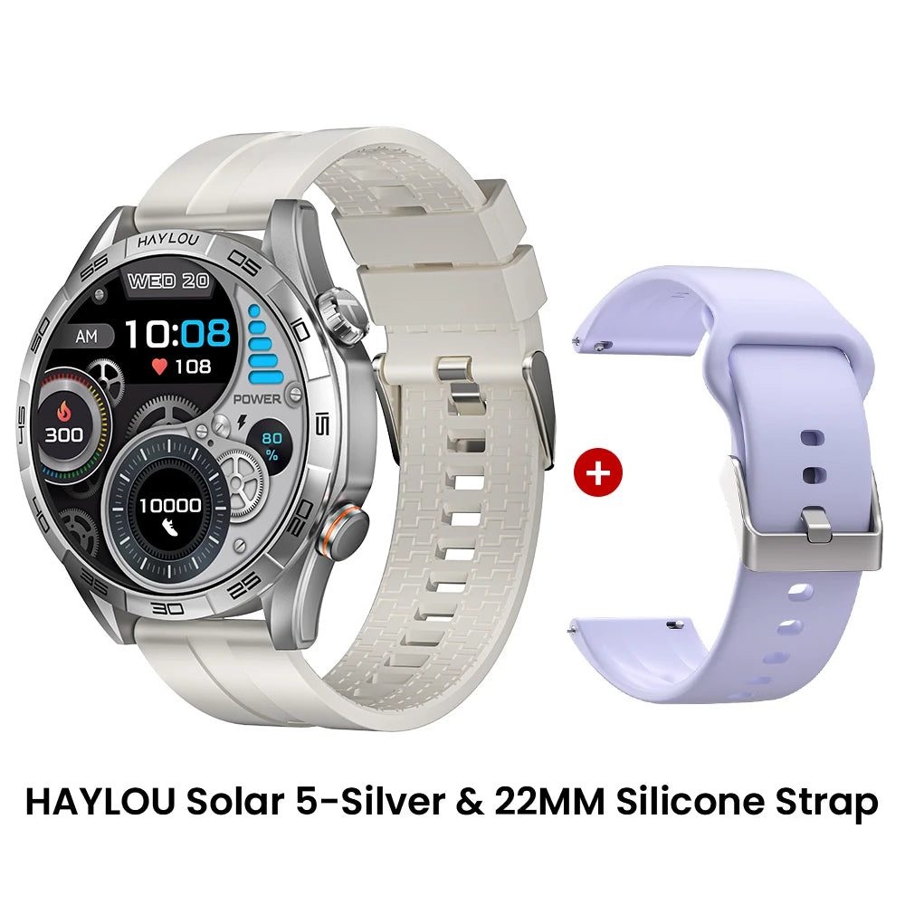 HAYLOU Solar 5 Smartwatch – 1.58" AMOLED, Voice Call, Health Tracker