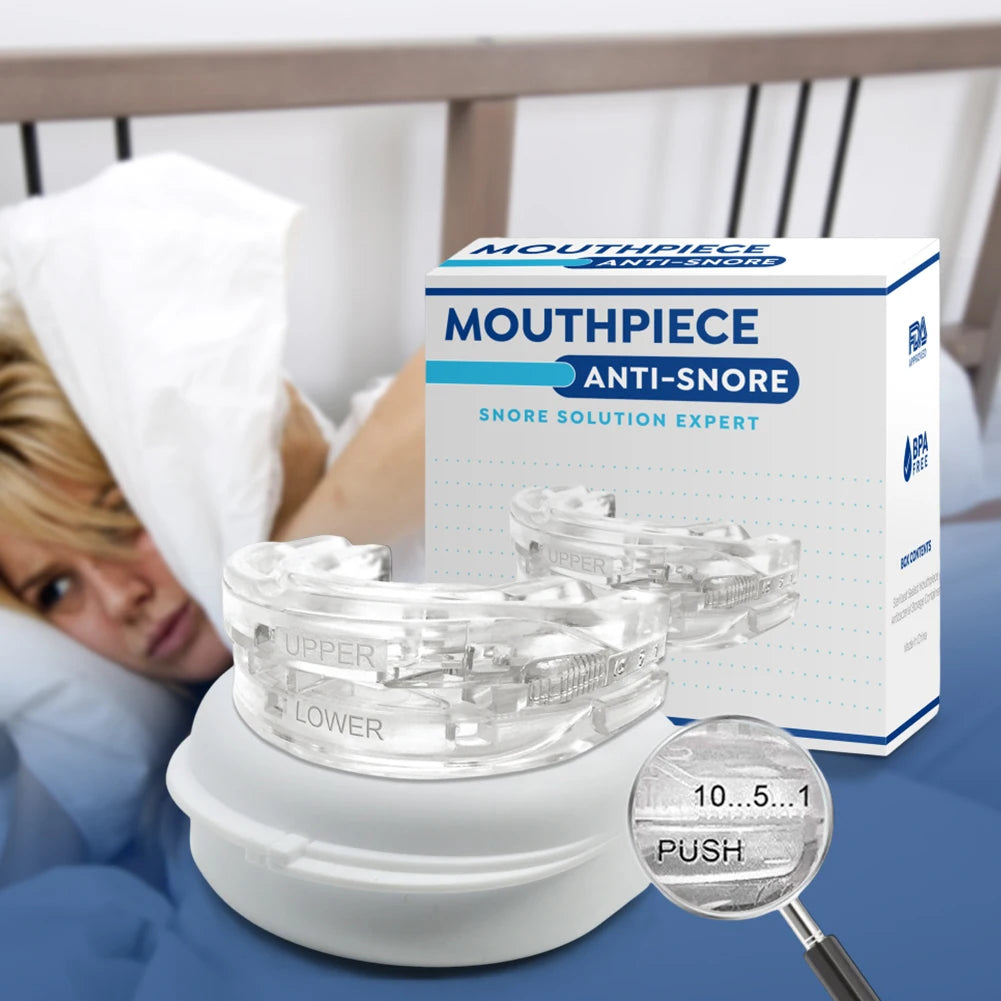 Anti-Snore & Bruxism Mouth Guard with Case