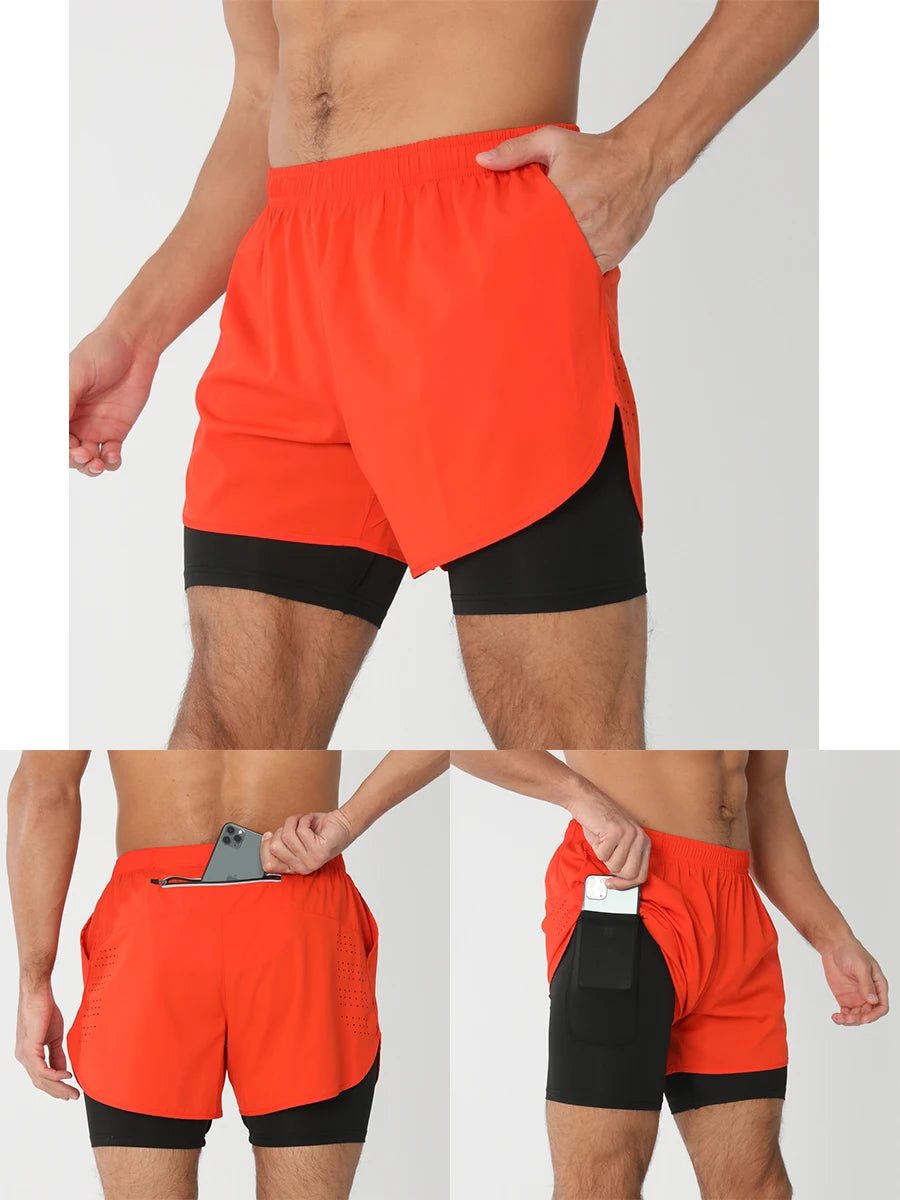 2025 Men’s 2-in-1 Running Shorts