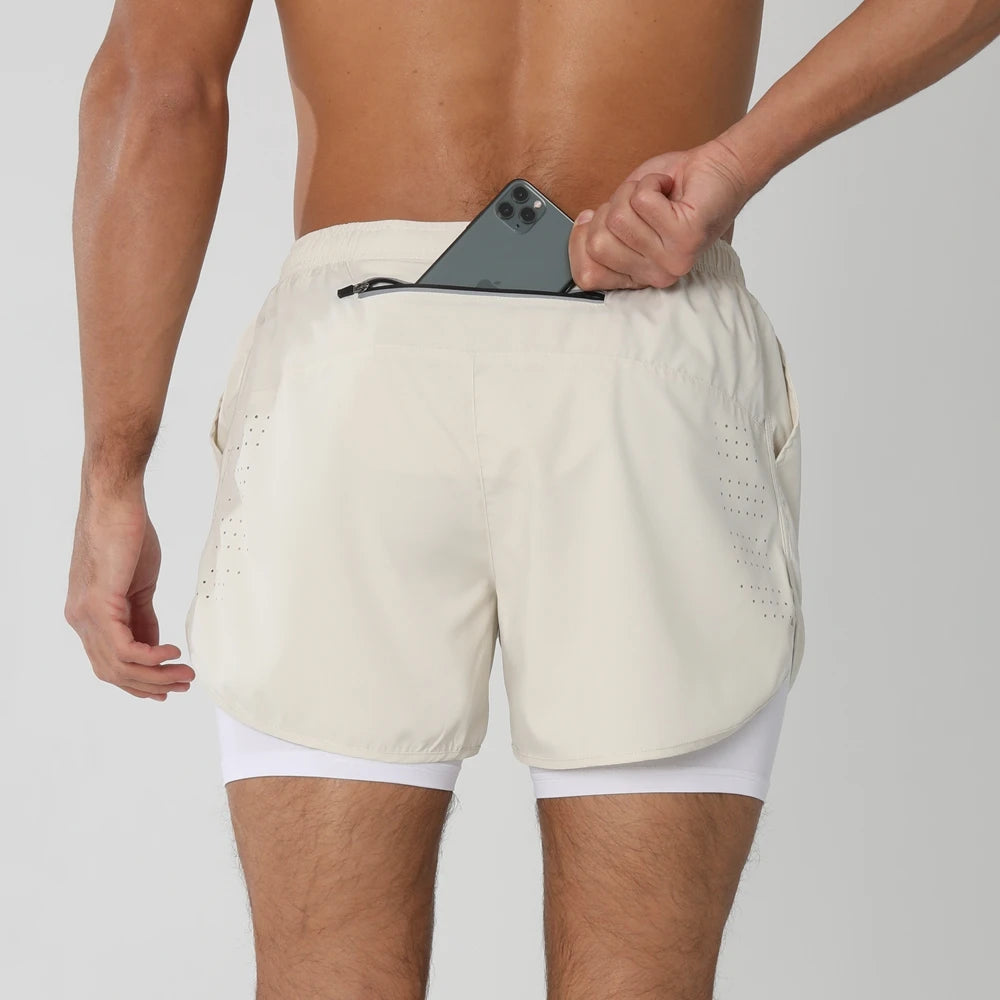 2025 Men’s 2-in-1 Running Shorts