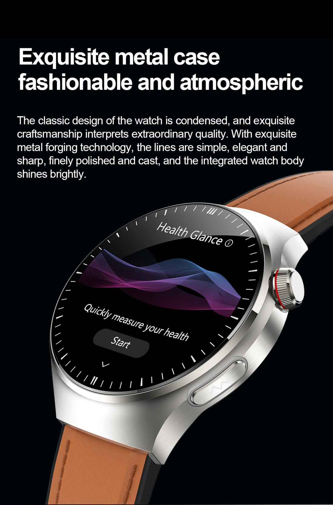 2025 Nursing-Grade Smartwatch – ECG, Blood Oxygen, Uric Acid