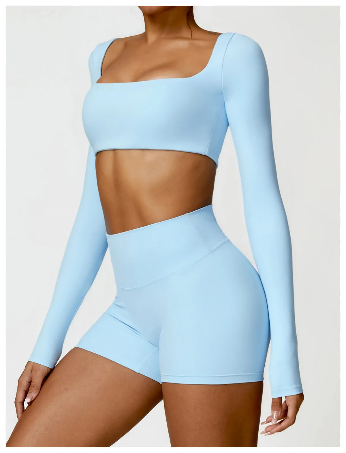 Women’s Long-Sleeve Sports Top – Yoga & Running Workout Shirt