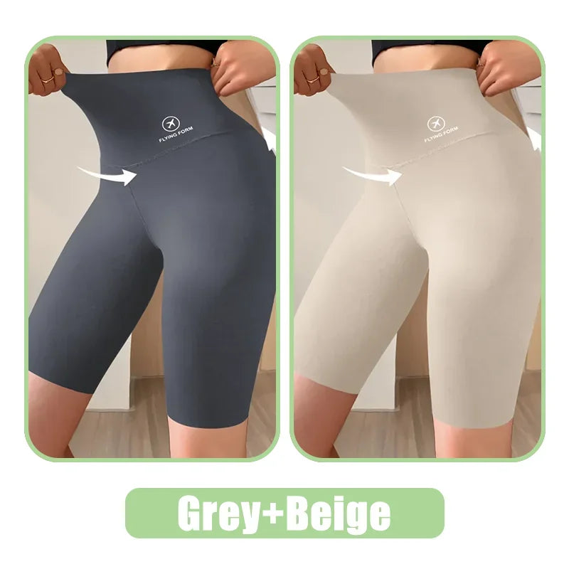 Women’s High-Waist Sports Shorts – Push-Up Fit
