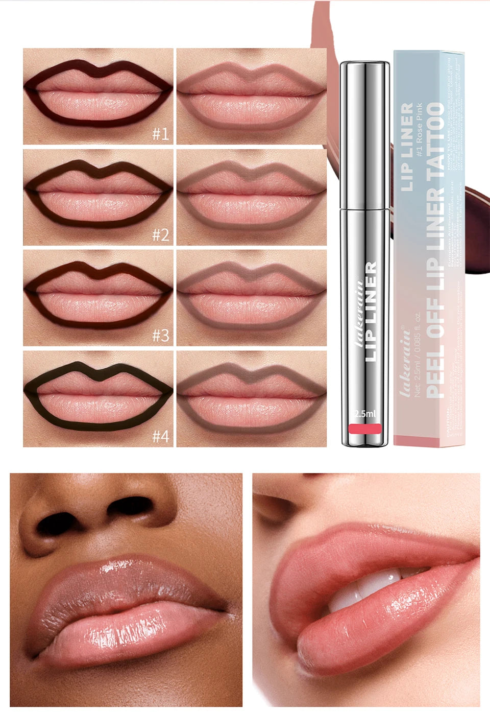 Waterproof Peel-Off Tattoo Lip Tint