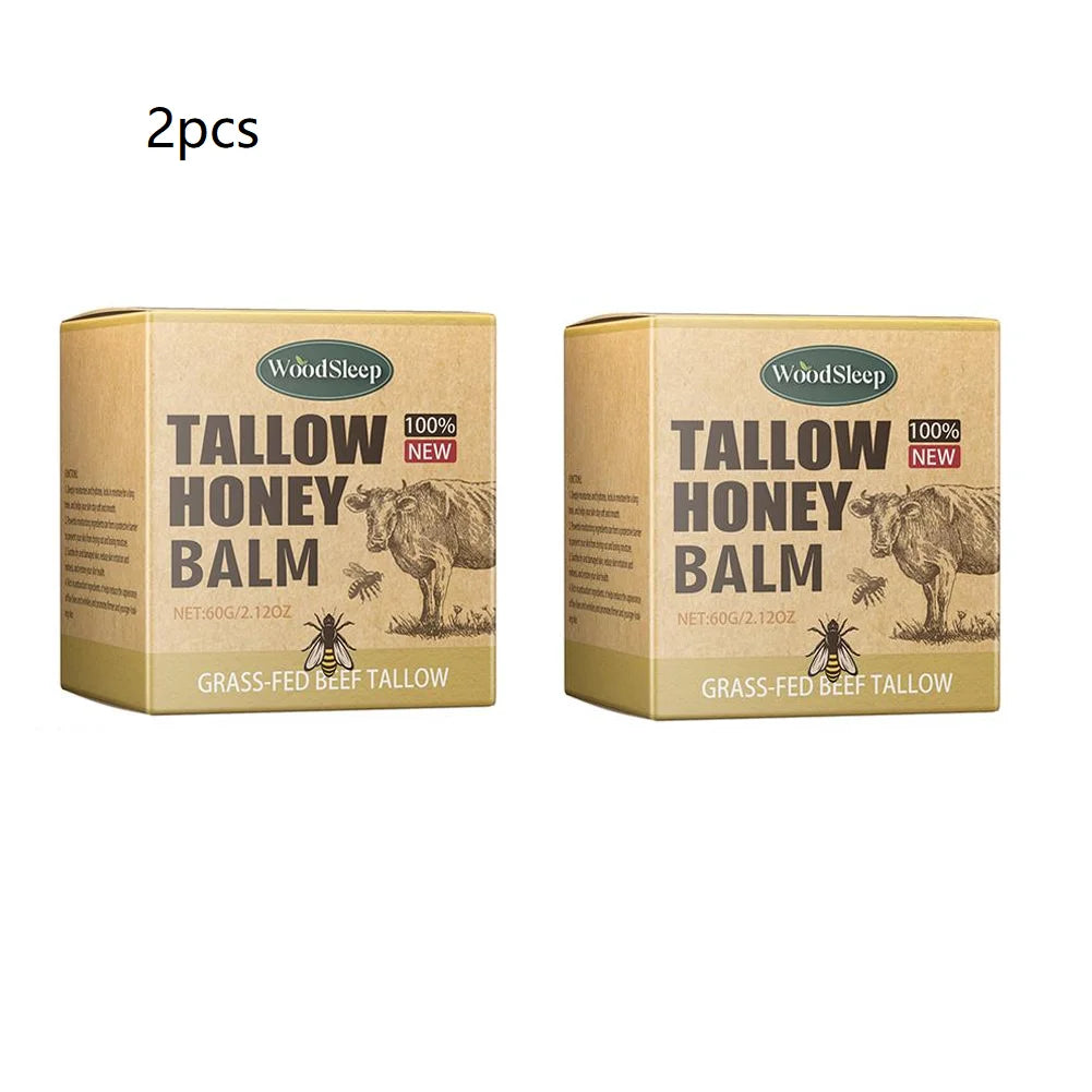 Whipped Beef Tallow Honey Balm – Moisturizing Face & Body Cream