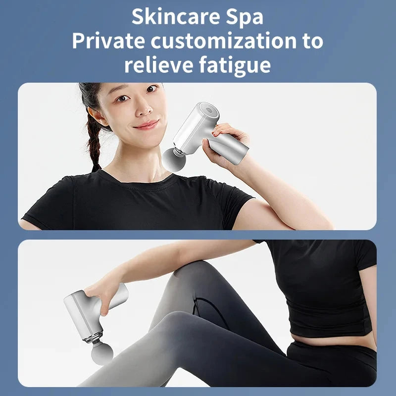 AI Smart Massage Gun with LED Light