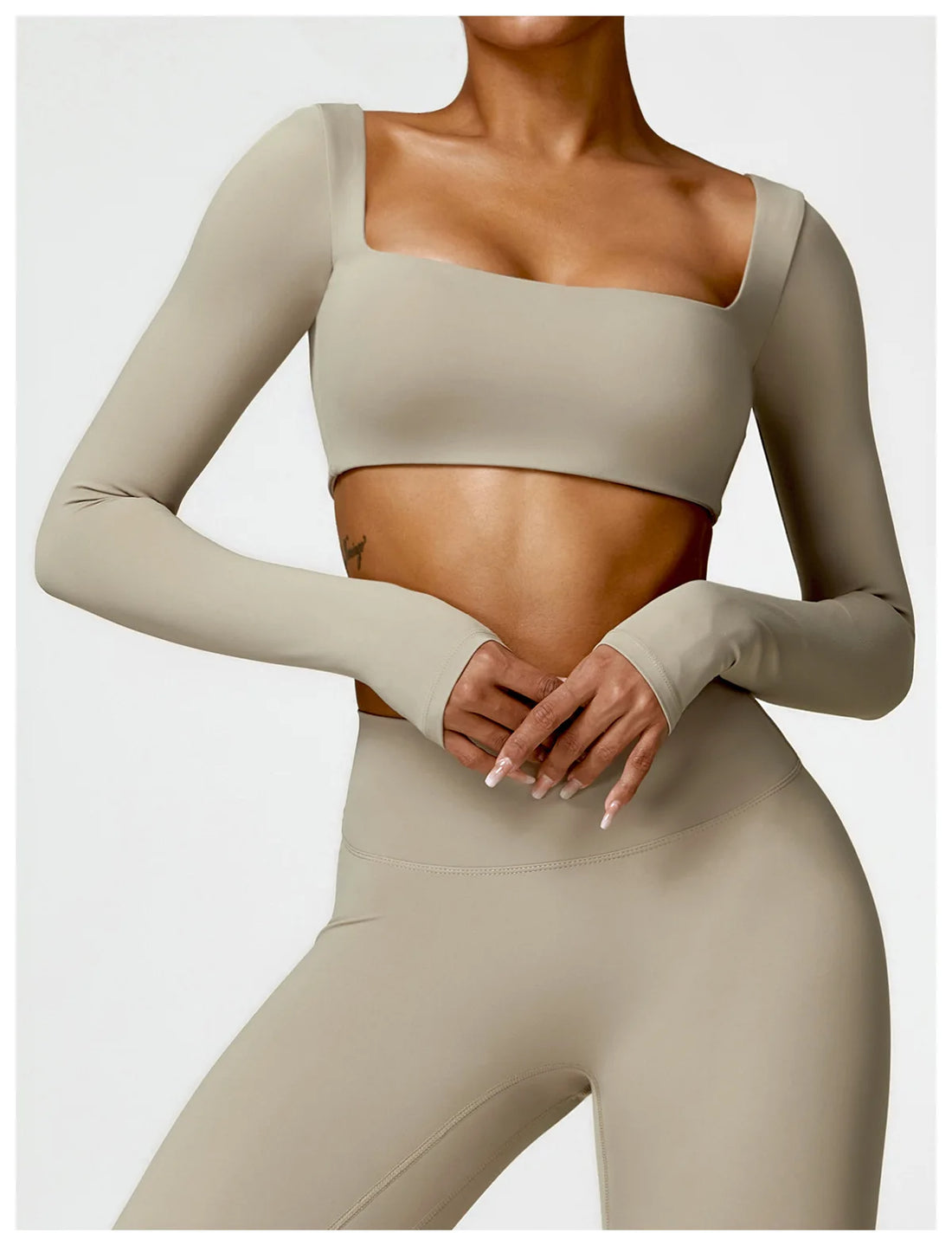 Women’s Long-Sleeve Sports Top – Yoga & Running Workout Shirt
