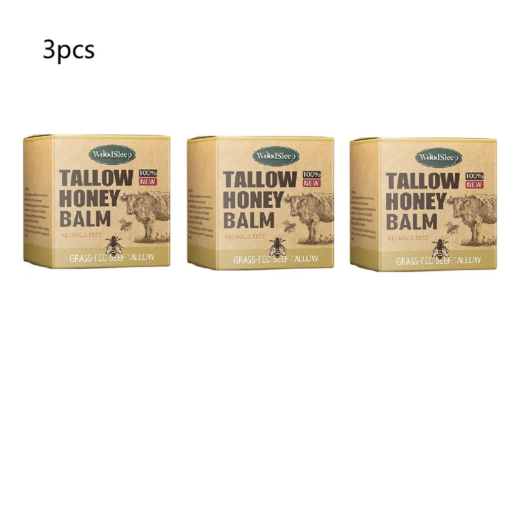 Whipped Beef Tallow Honey Balm – Moisturizing Face & Body Cream