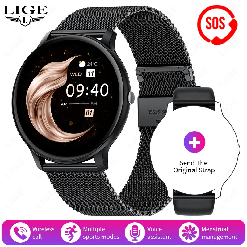2025 Bluetooth Smartwatch – Fitness & Health Tracker for Men/Women