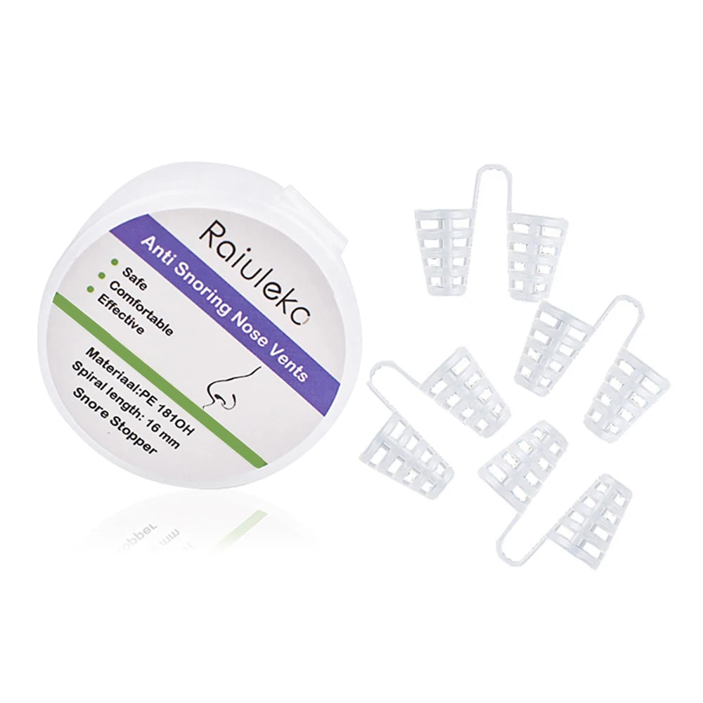 3/4PCS Anti-Snoring Nose Vents – Comfortable Nasal Dilator Set