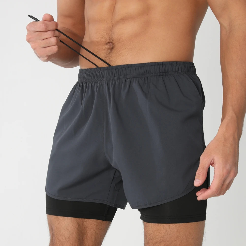 2025 Men’s 2-in-1 Running Shorts