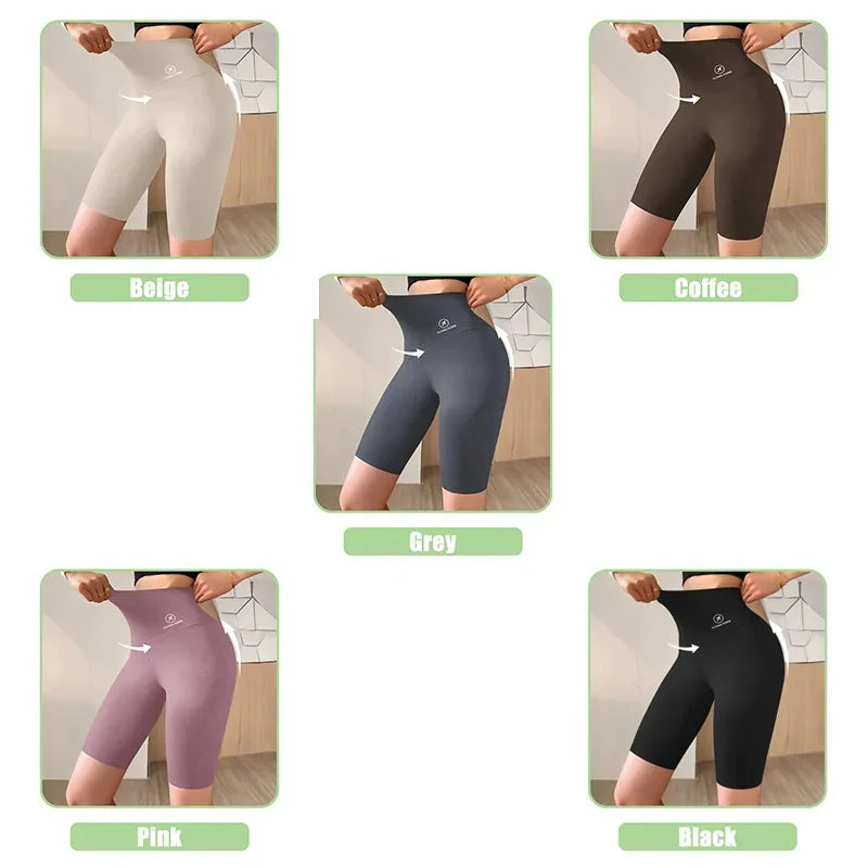 Women’s High-Waist Sports Shorts – Push-Up Fit