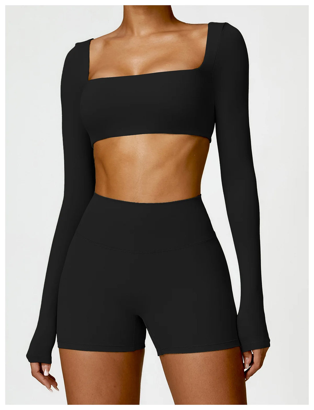 Women’s Long-Sleeve Sports Top – Yoga & Running Workout Shirt