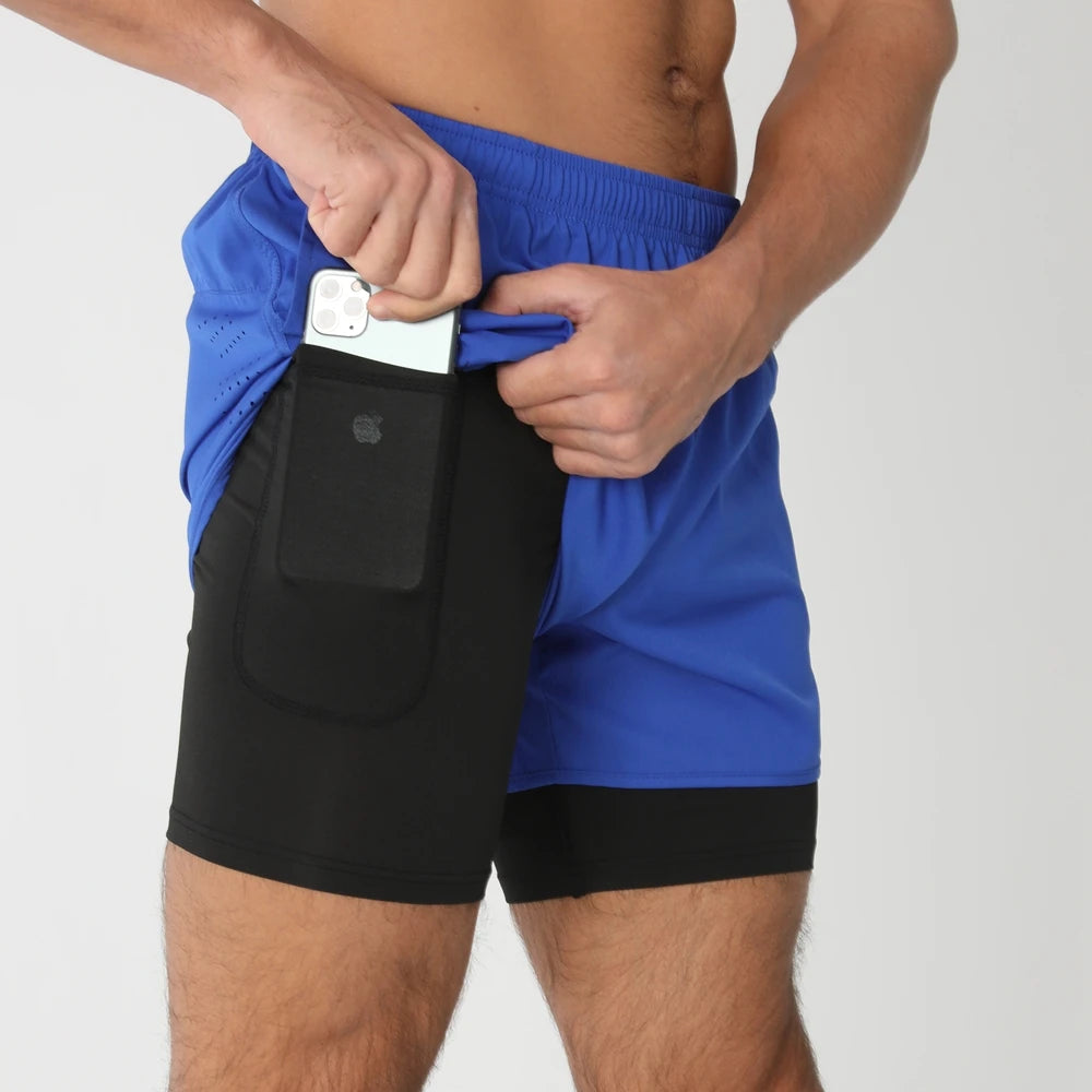 2025 Men’s 2-in-1 Running Shorts