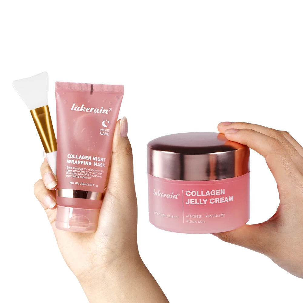 Collagen Face Mask & Jelly Cream Set – Firming & Hydrating Skincare