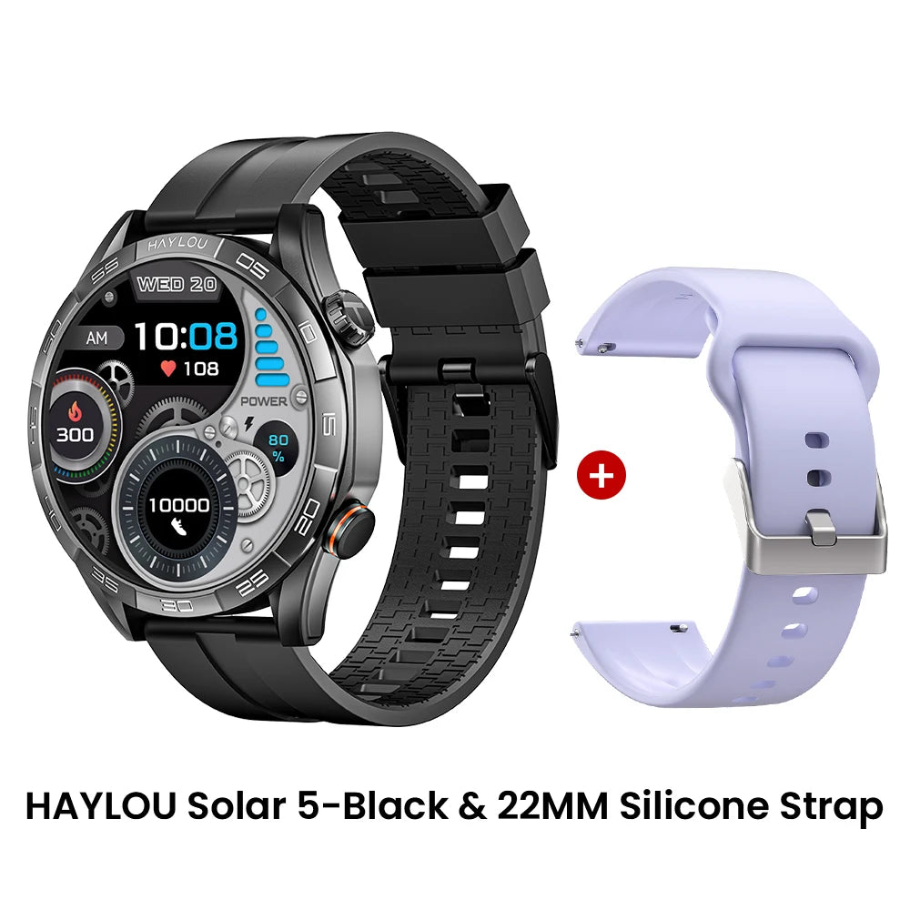 HAYLOU Solar 5 Smartwatch – 1.58" AMOLED, Voice Call, Health Tracker