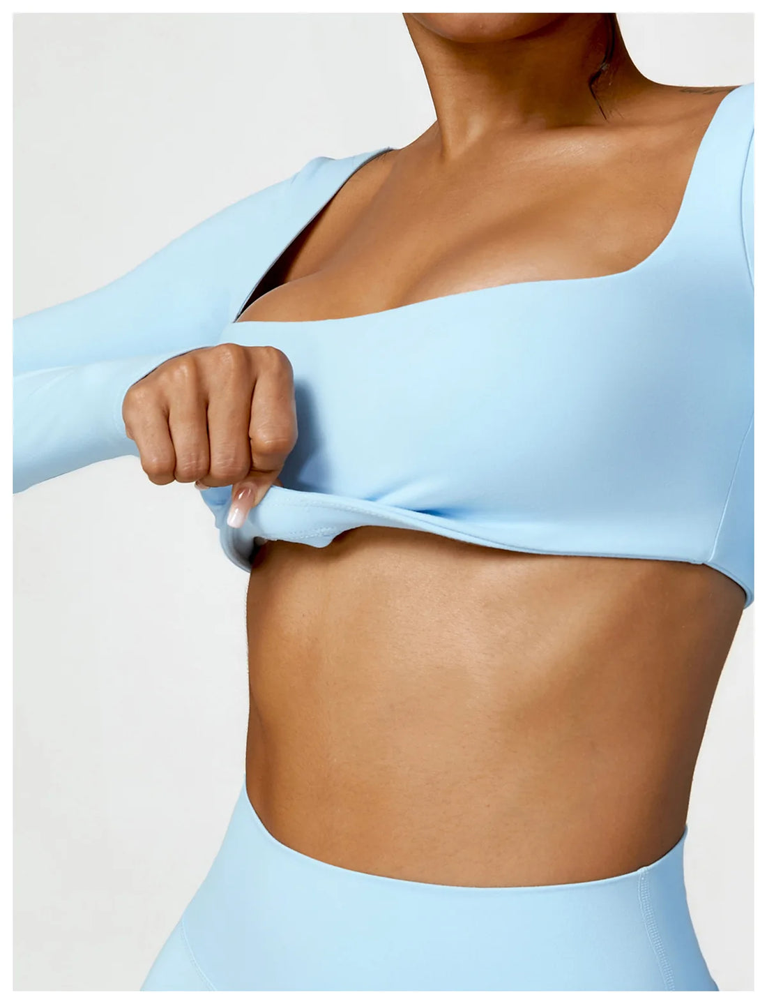 Women’s Long-Sleeve Sports Top – Yoga & Running Workout Shirt