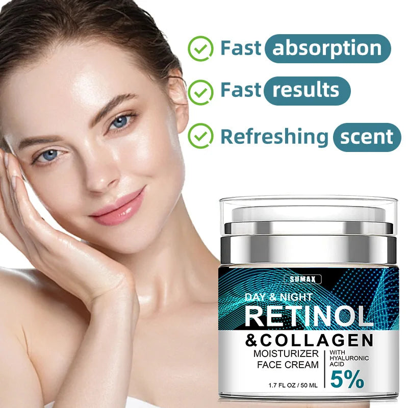 Retinol Anti-Aging Face Cream – Collagen & Hyaluronic Acid, 50ML