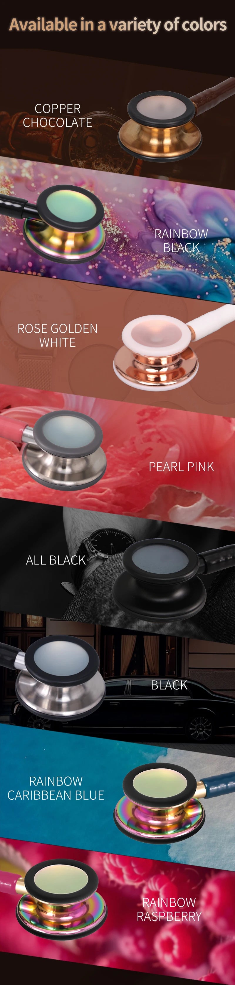 Professional Dual Head Medical Stethoscope