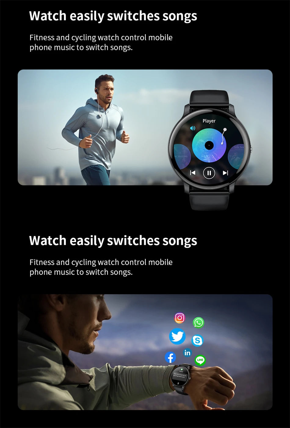 2025 Bluetooth Smartwatch – Fitness & Health Tracker for Men/Women