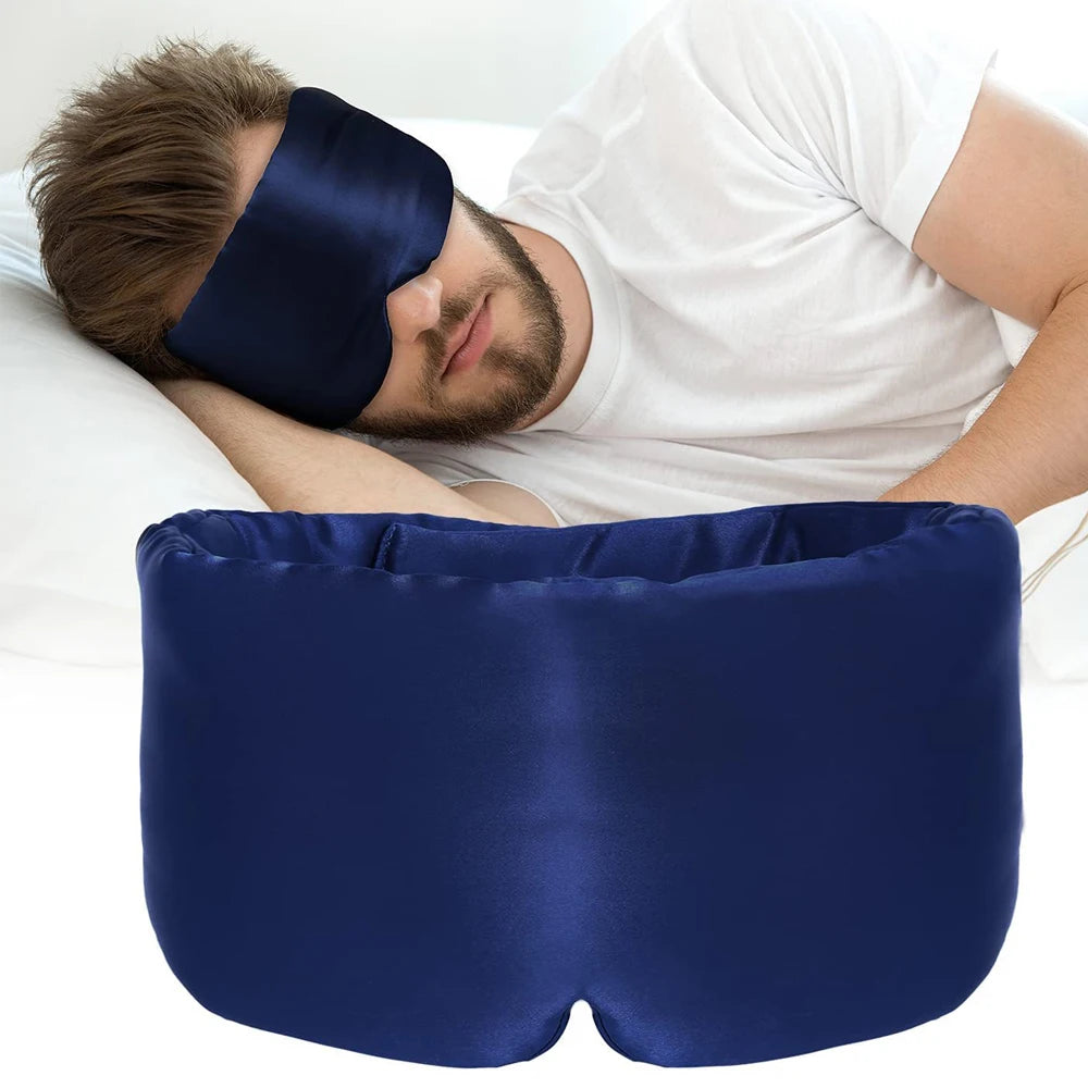 100% Mulberry Silk Sleep Mask – Soft Light-Blocking Eyepatch