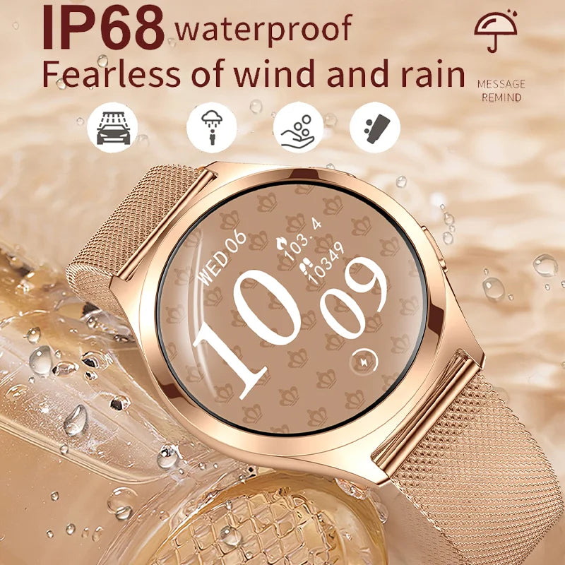 Ladies’ Bluetooth Smartwatch – Health & Outdoor Sports Tracker