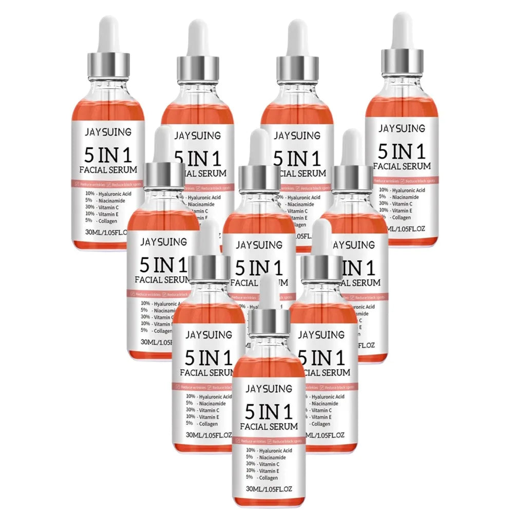 5-in-1 Hyaluronic Acid Face Serum – Vitamin C & Collagen