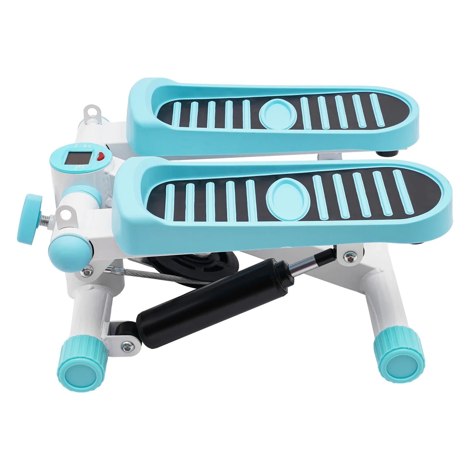 Portable Mini Fitness Stepper – with Resistance Bands (Blue)