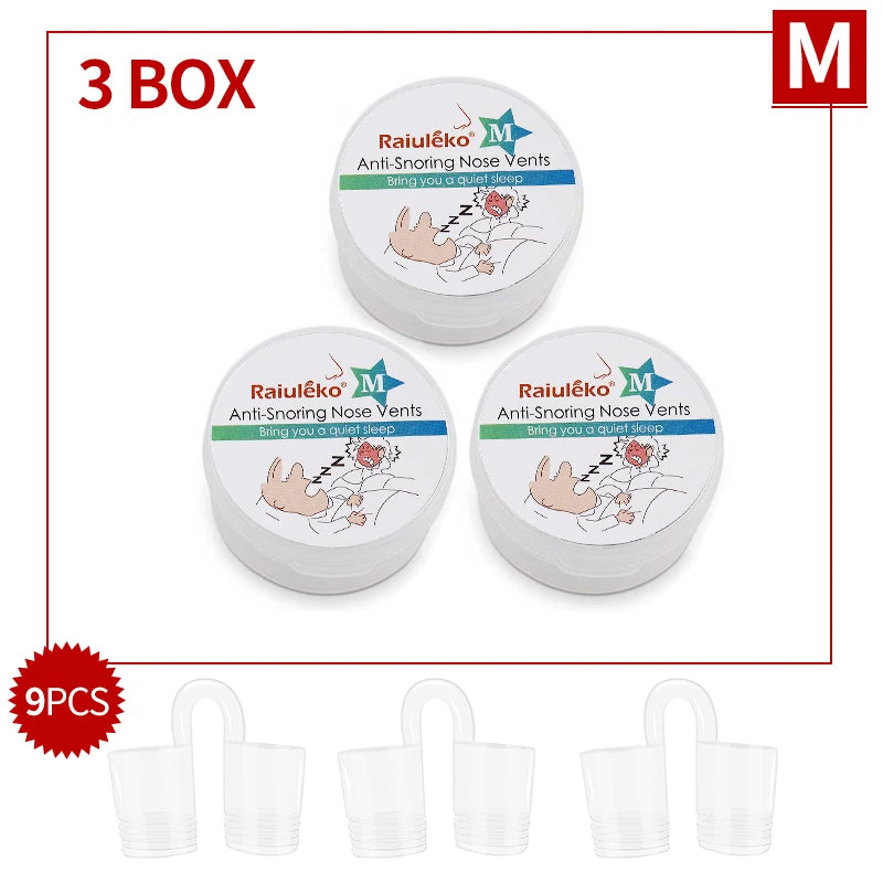 3/4PCS Anti-Snoring Nose Vents – Comfortable Nasal Dilator Set