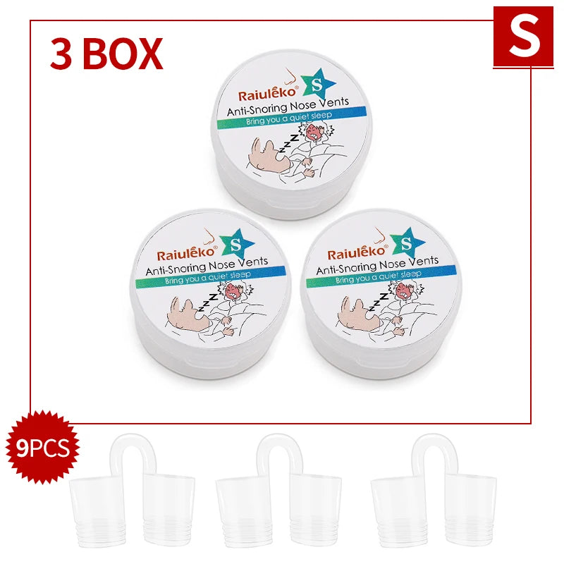 3/4PCS Anti-Snoring Nose Vents – Comfortable Nasal Dilator Set