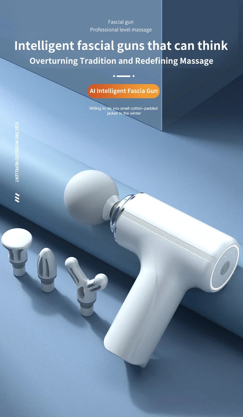 AI Smart Massage Gun with LED Light