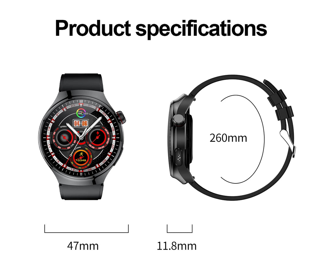 2025 Nursing-Grade Smartwatch – ECG, Blood Oxygen, Uric Acid